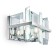 Bra Maytoni Mod201WL-02N, E14, 2x40 W, 317x223x240 mm, chrome