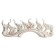Souvenir Ceramics "Seven Elephants on the Wave" White 13x33.7x7.5 cm
