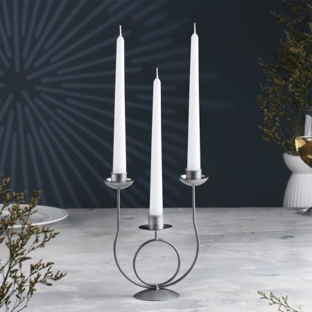 Climber "Trio" Metal for 3 candles, 17x18 cm, silver