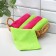 Napkins universal shares, cleaning rags, 5 pcs, 30 × 30 cm, microfiber, 220 g, with overlock, mix