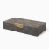 The casket for jewelry "gray marble" eco -leather, set 2 pcs.