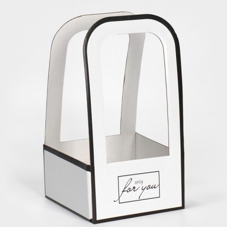 Flower-free box "For You", 12 × 12 × 22 cm-1