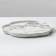 Ceramic plate "White Marble", 27 cm, white color