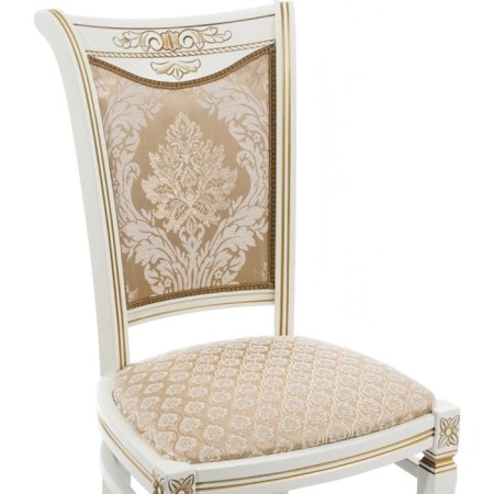 Wooden chair Mariano Buka Massive/Fabric, Milk/Beige 49x56x97 cm-4