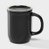 Mug Beer Ceramic Dolyana, 500 ml, 15 × 10.3 × 14 cm, black color