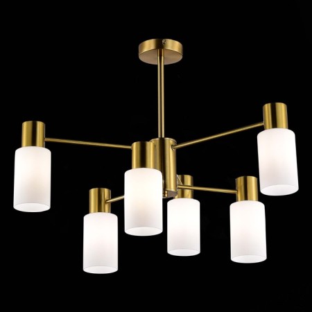 Ceiling EVOLUCE lamp. Sle1139-302-06. Gessi. 6x60 watts, E14, 68x68x48 cm, brass color-3