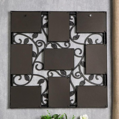 Photo frame plastic in 9 photos 10x15 cm "Binding" black 53x53 cm-3