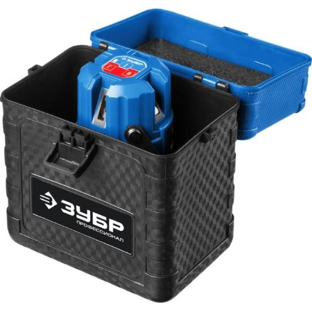Laser level "bison" cross-55, 4 verts, 3 horizons. Lines, 20m/70m, ± 0.3 mm/m, in the case-9