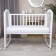 Sheet on elastic band, size 60x120 cm, white color
