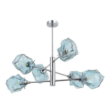 Ceiling Ceiling ST LUCE. SL1175.112.06. Portici. 6x40 watts, E14, 85x85x56 cm, chromium color-1