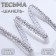 Decorative braid "Chanel", 8 mm, 10 ± 1 m, silver color