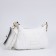 Bag Cross-Bodi with a zipper, white color