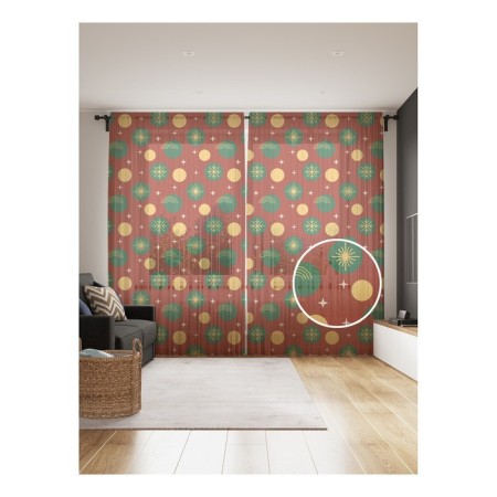 Photo "Christmas radiance", size 145x265 cm, 2 pcs