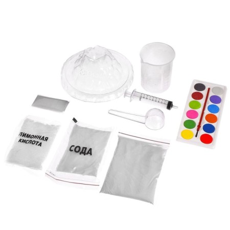 Set for experiments "Create your own volcano", in the package