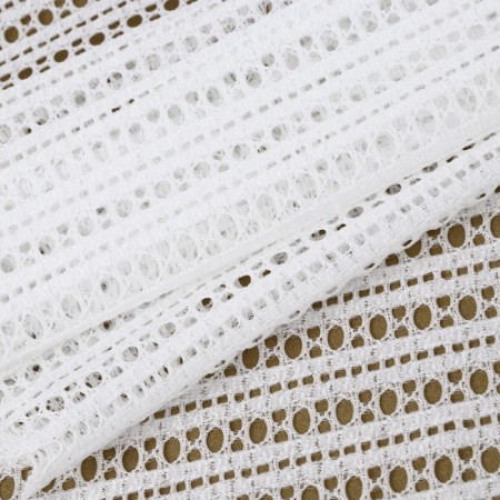 Lace elastic fabric, 190 mm × 2.7 ± 0.5 m, white color-1