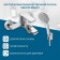 Santek's bath mixer "Arma", short spout, with accessories, chrome