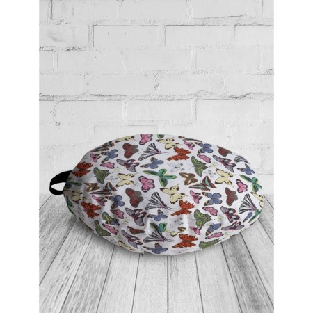 Pillow Siddle "Flight of butterflies", decorative, d = 52 cm-1