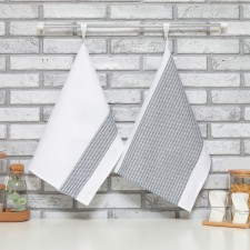 Set of towels Ethel Lines 40x60 cm - 2 pcs., Comrade Comrade, 100% cotton