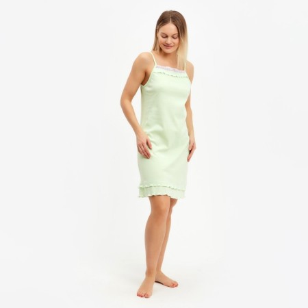 Night shirt female, pistachio color, size 48