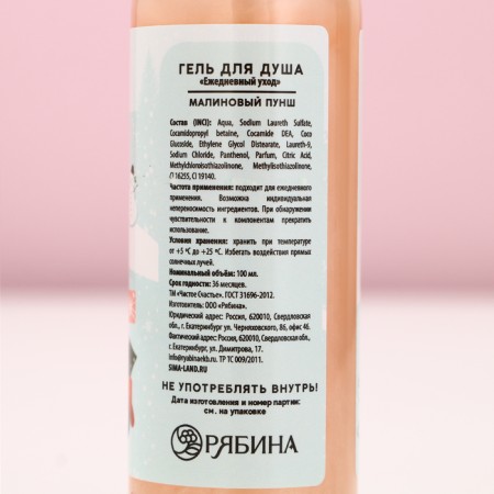 Gift set of cosmetics "Winter Winter!", Show Gel 100 ml and a 100 ml bath, pure happiness-6