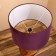 Bordeaux burgundy lamp "Bordeaux/golden 1x40W, E27, 56x56x85 cm
