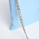 Bag Cross-Bodi with a zipper, blue color