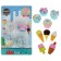 A set of figured erasers "Pies/Ice Cream", 4 pieces, mix (barcode on a piece)
