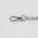 A chain with pearls for a bag, with carbines, 7 × 13 mm, d = 4 mm, 60 cm, silver color