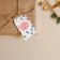 Postcard-Shildik for the gift "New Year", 5 x 9 cm, New Year