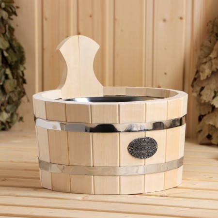 Gang of linden, 3 l, round, stainless insert, "Dobroparov"-7