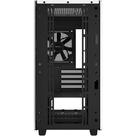 The body deepcool CH370 is white without BP MATX 7x120mm 4x140mm 1xusb2.0 1xusb3.0 Audio Bott PSU-3