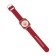 Women's watch, D-2 cm, silicone strap L-25 cm, red