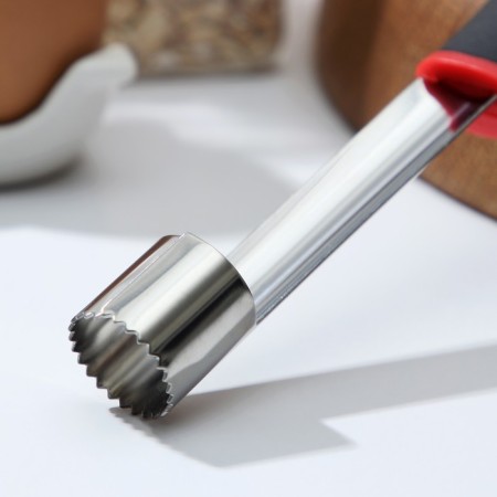 A knife for removing the core of Digma, 22 cm, stainless steel, black color, red color-2