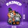 Suspension "Clown to Halloween", 0.5x24x30 cm