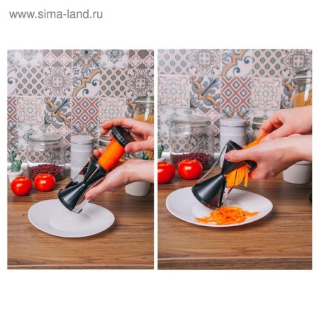 Terka for cutting vegetables by strip of share, 7 × 7 × 13 cm, color mix-9