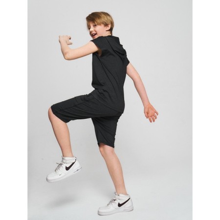 Sports suit for a boy, height 164 cm, dark gray color-1