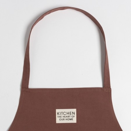 Apron Ethel "Kitchen" 60x70 cm, brown color, 100% cotton, sarzha 220 g/m2-4