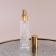 Perfume bottle "Transparent pattern", with a sprayer, 15 ml, golden color