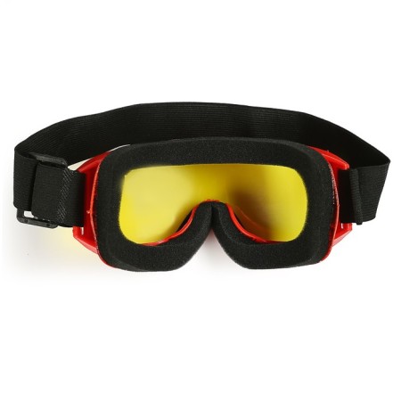 Mask glasses for motor vehicles, double-layer glass, red color-1