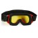 Mask glasses for motor vehicles, double-layer glass, red color