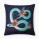 Pillow Ethel "Blue Snake" 40x40 cm, 100% p/e, velor