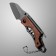 Knife Folder Folding "Wanderer" 14cm, blade 52mm/2mm, handle of wood