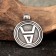 Slavic amulet "Veles Symbol", 8 g, 33x25 mm, D opening 4 mm, purether