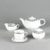 Tea Service 6/9 Opal, Decor "Platinum plates", 15 items