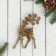 Jewelry jewelry "Openwork deer in sparkles" (set 2 pcs) 5.5x12 cm, silver, gold