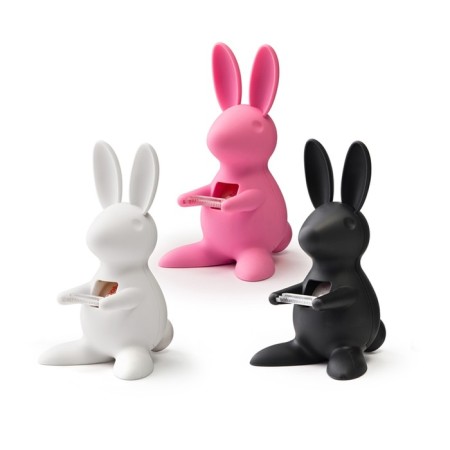 Диспенсер для скотча Qualy Bunny, цвет розовый-3
