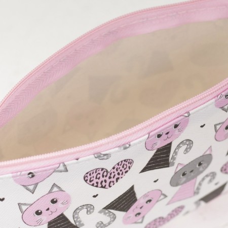 Lightning cosmetic bag, pink color-3