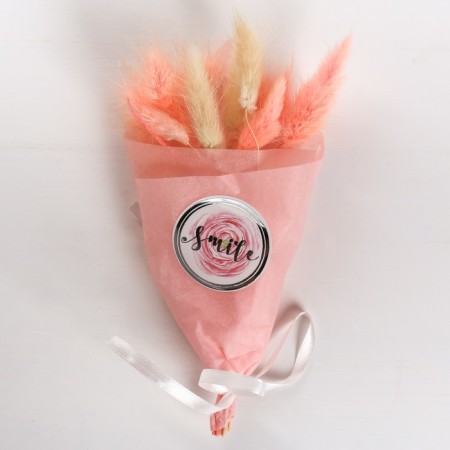 Smile dried flower bouquet, 13 × 21 × 5 cm-3