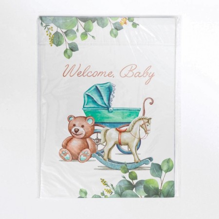 Folder for the birth certificate "Welcome Baby", 23.5 x 31.5 cm.-7