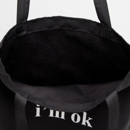 A chopper bag without a zipper, without lining, black color-2